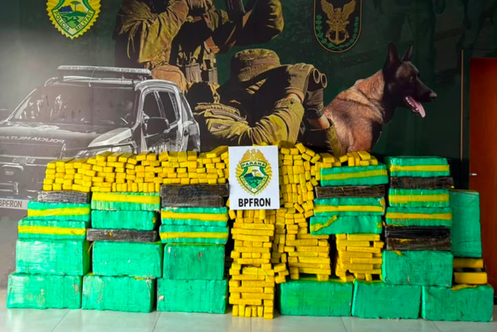 BPFron prende homem e apreende mais de 800 quilos de maconha em Umuarama